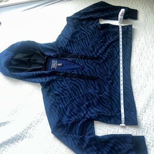 Victoria's Secret Blue and Black Patterned Hoodie